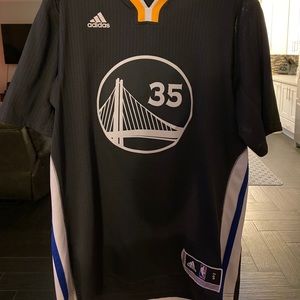 Kevin Durant jersey with Warriors hoodie